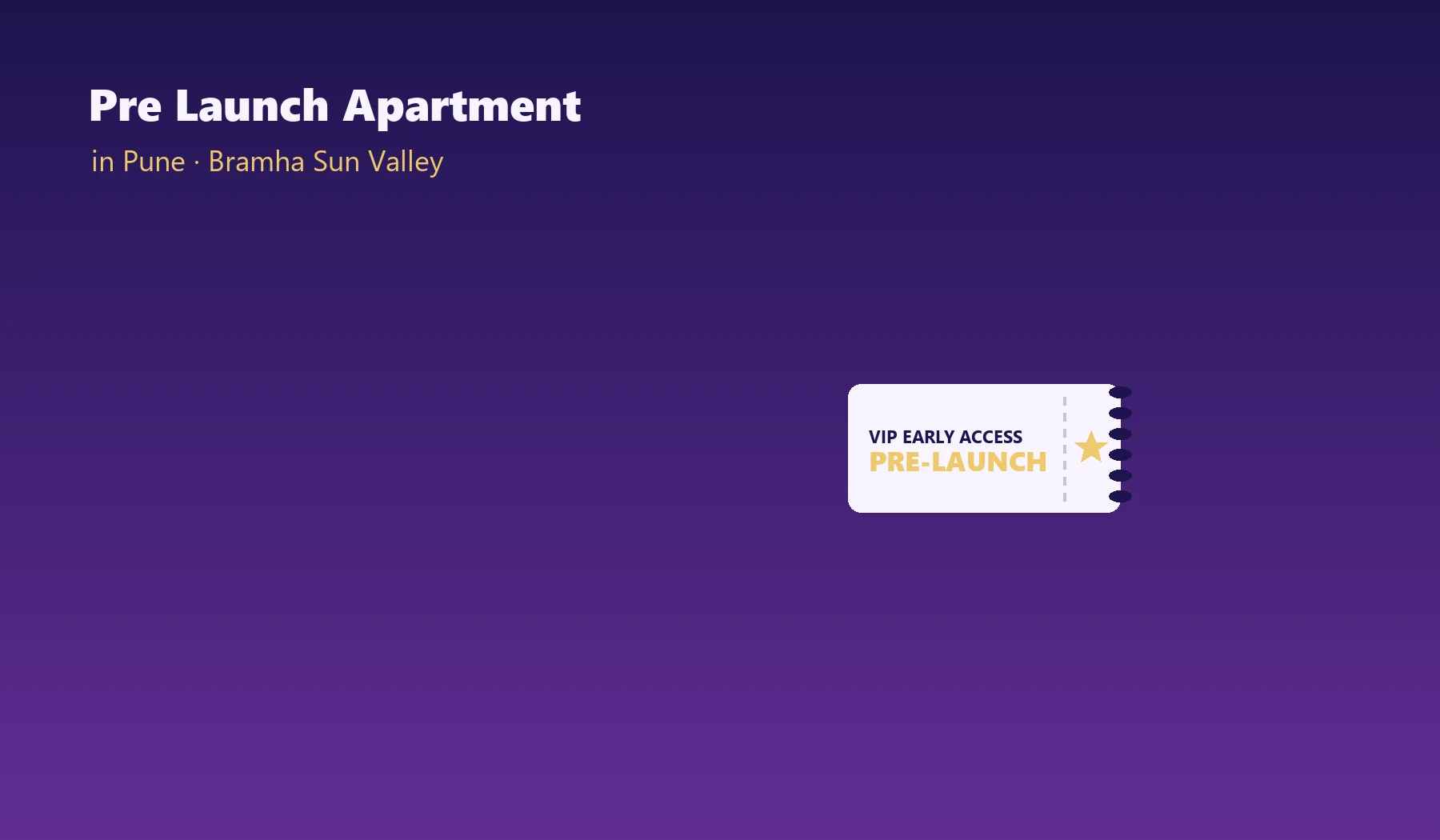 Pre Launch Apartment In Pune